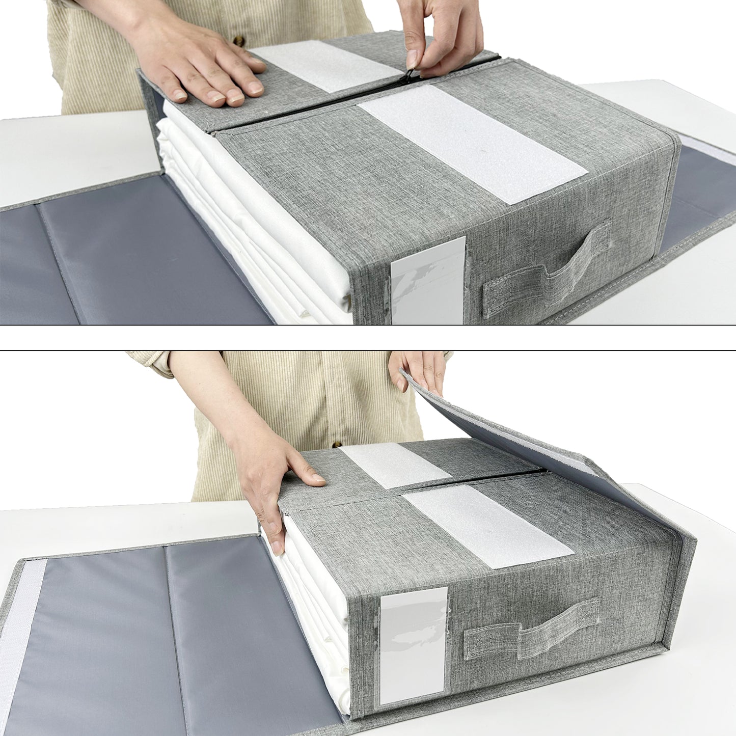 Foldable Bed Sheet Set Organizer-2Pack